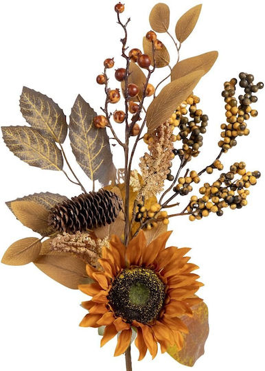 Artificial Heliotropium Branch Brown-Orange 60cm 816-50112