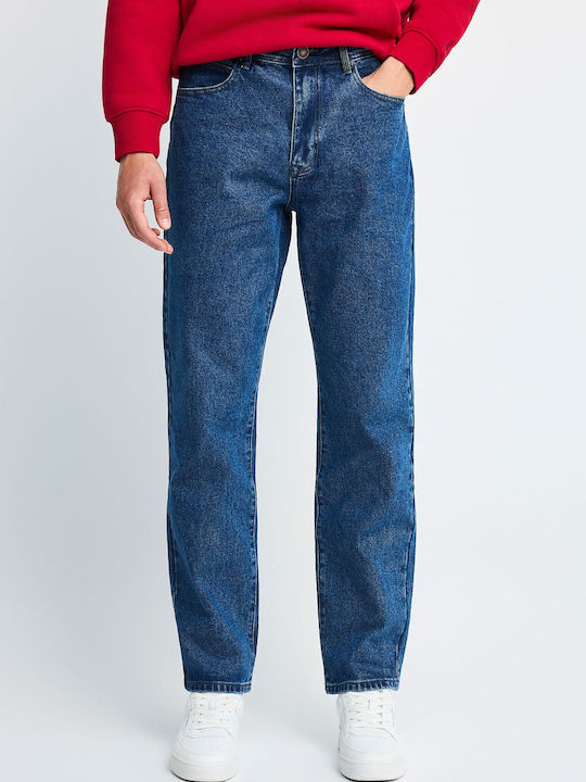 Ανδρικό Παντελόνι Τζιν Regular Straight Fit Μπλε