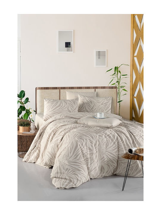 Mc Decor Zebra Super-Double Bed Sheets Set 240x...