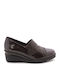 Leather Women's Loafers In Brown Colour