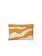 Broste Copenhagen Decorative Pillow Case From 100% Cotton Yellow Beige 40x60cm