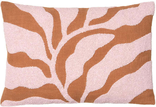 Broste Copenhagen Decorative Pillow Case From 100% Cotton Orange Pink 40x60cm