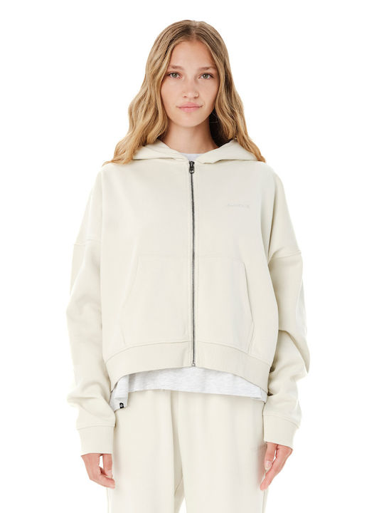 Emerson Cropped Women's Hooded Sweatshirt White