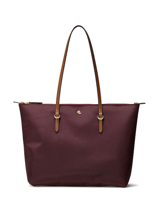 Ralph Lauren Keaton Women's Burgundy Tote Bag