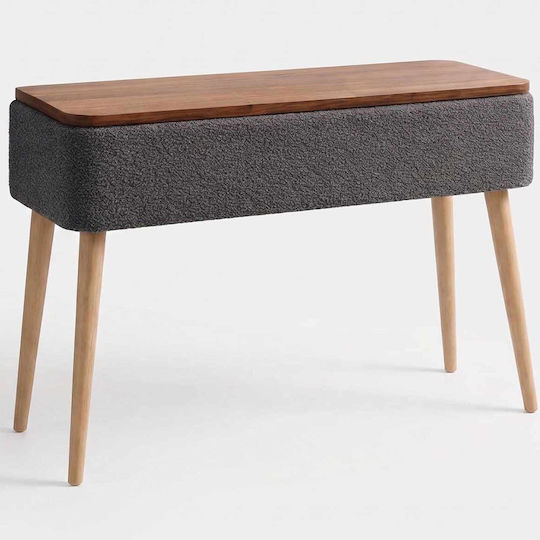 Sole Konsolentisch Holz Anthrazit M90xB30xH90cm