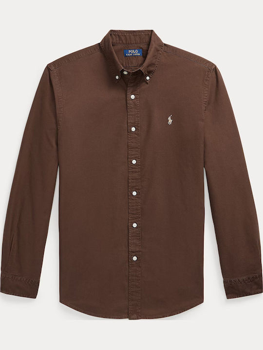 Long Sleeve Shirt Camo Dark Brown