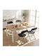 Metal Foldable Black Dining Chair 97.5x44x