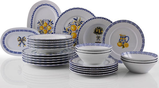 Hermia Multicolor Porțelan Set de Vase 26buc