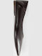 Damen Ballerinas Spitz zulaufend Braune
