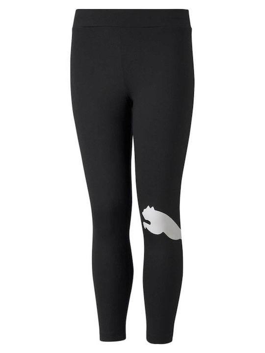 Kinderleggings Sport Zerschnitten Schwarz Active