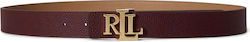 Ralph Lauren Burgundy Leather Women's Belt Ralph Lauren Burgundy Leather Women's Belt
