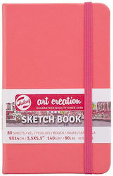 Talens Sketch Book Κοραλί 80φυλ 9x14εκ 140 Γρ