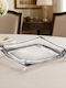 Galifas Square Glass Serving Platter 27x27cm