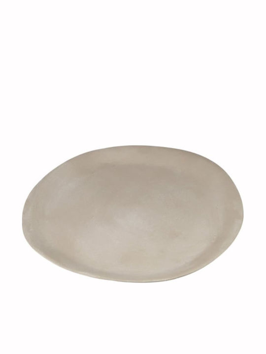 Art et Lumiere Decorative Platter Metallic Beig...