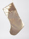 Weihnachtliche Dekorationssocke aus Polyester M49,5xL27xH19cm Gold