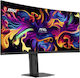 MSI MAG 341CQP X28 Ултраширок QD-OLED HDR Извит Gaming Монитор 34.18" QHD 3440x1440 280Hz с Време на реакция 0.03ms GTG
