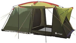 Cort Camping Verde cu Dublu Material pentru 4 Persoane Cort Camping Verde cu Dublu Material pentru 4 Persoane