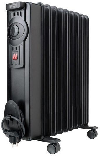 Black & Decker Ölradiator mit 9 Ölgefüllten Heizkörpern 1500W