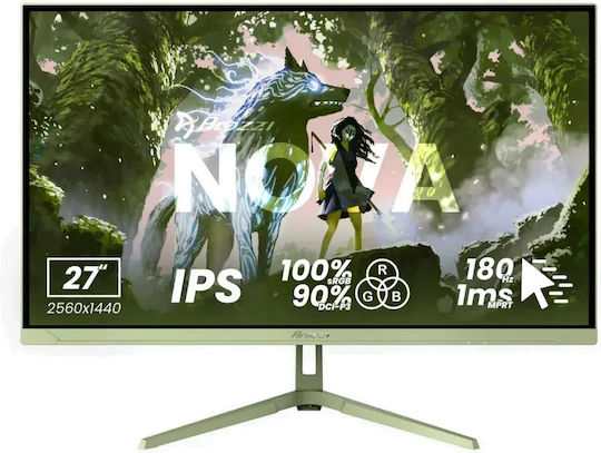 Arozzi Nova IPS Gaming Monitor 27" QHD 2560x1440 260Hz Cu Timp de Răspuns 1ms GTG Verde