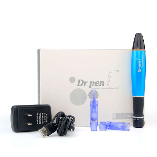 Micro-ace Titanium Dermapen Dr Pen A1w Electroporation Anti-Wrinkle Aging Wireless 2 Replacement 12 Needles Depth 0,25 3,00 Mm 5 Speeds