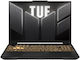 Asus TUF Gaming F16 FX607VJR-TU295 16" IPS FHD+ 144Hz (Core 5-205H/16GB/512GB SSD/GeForce RTX 3050/No OS) Mecha Gray (US Keyboard)
