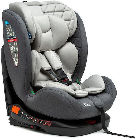 Juju Total 360 I-Size Kindersitz Auto mit ISOfix Graues