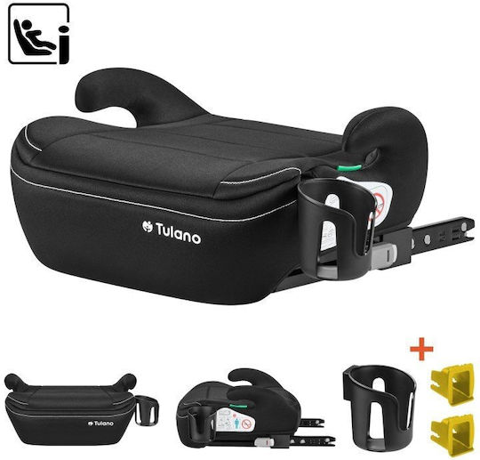 Tulano Cabby 30 Scaun de Mașină pentru Copii Booster i-Size cu Isofix Negru 15-36 kg