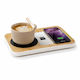 Heated Mug Holder Wireless Phone Charging Wood
