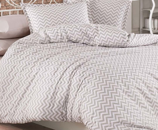 MayHome Cotton Duvet Cover Set 160x240cm Single With Pillowcase Geometric