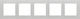 Simon 55 Frame 5 Times Line Aluminum Matt Tr5/143