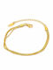 Charmy Damen Armband Kette aus Stahl Vergoldet 16cm