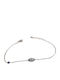 Kalliopi Silver Women's Chain Bracelet with Eye Design Made of Steel with Zircon 20cm