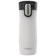 Contigo West Handled Tumbler Θερμός Ανοξείδωτο 470ml Λευκό Ματ με Καλαμάκι και Λαβή