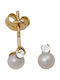 Kontopoulos Earrings Gold 9K with Stones & Pearls