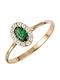 Women's Ring with Zircon from 9K Gold