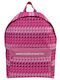 Benetton Ghiozdan de Spate Pentru Școala Gimnazială - Liceu Fuchsia 30 x 17 x 41 cm
