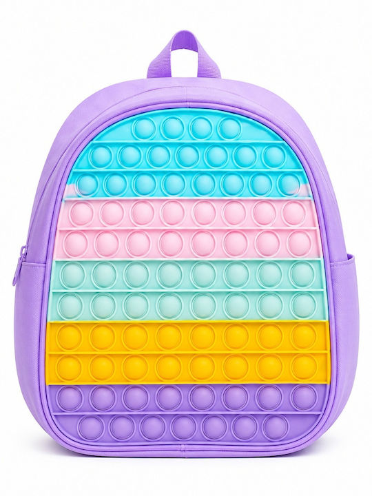 Velve Ghiozdan De Spate Grădinița Cu Husă Pentru Sticlă De Apă Violet 23 X 9 X 27 Cm