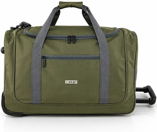 RCM Sack Voyage Back 49lt Green with Wheels Fabric 53cm