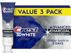 Crest 3D White Advanced Charcoal cu Cărbune Activat 3 x 93 g Crest 3D White Advanced Charcoal cu Cărbune Activat 3 x 93 g