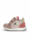 Kids Anatomic Sneakers With Hoop & Loop Closure Pink
