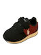 Polo Kids Sneakers with Hoop & Loop Closure Black