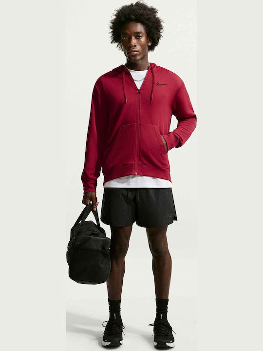 Nike Red Dri-FIT Cardigan with Hood Red