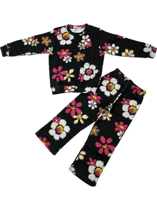 Kids Sweatpants Set Black