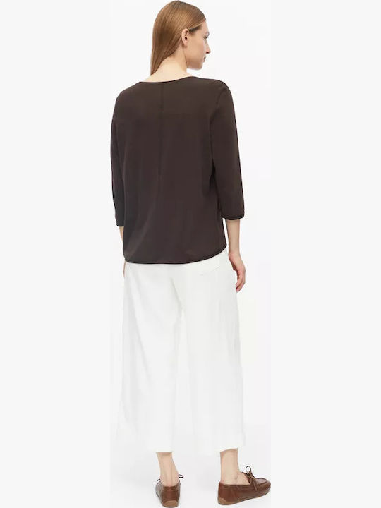 s.Oliver Damen T-shirt Braun