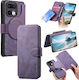 Caseneo Realme 16 Pro 5G Retro Leather Wallet Purple