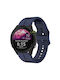 Garmin Forerunner 255 Music 22mm Loop Silicone Watch Band Navy Blue