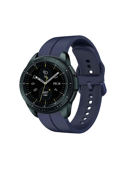 Samsung Galaxy Watch 42mm 20mm Silikon Tragbare Bänder Marineblaue