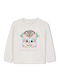 Kids Long-sleeved Ecru Top