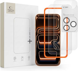 Sticlă de Protecție pentru Ecran și Cameră Iphone 18 Pro Max Tech-Protect Easy Set+ 3-Pack Clear Sticlă de Protecție pentru Ecran și Cameră Iphone 18 Pro Max Tech-Protect Easy Set+ 3-Pack Clear