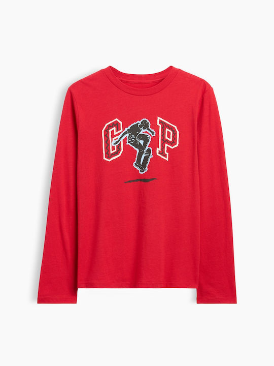 GAP Kids Long-sleeved Blouse Modern Red